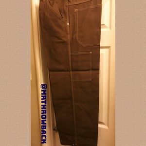 VINTAGE LOWRIDER CARPINTINO Jeans, Brown, W38xL32, starched, cuffed and creased!